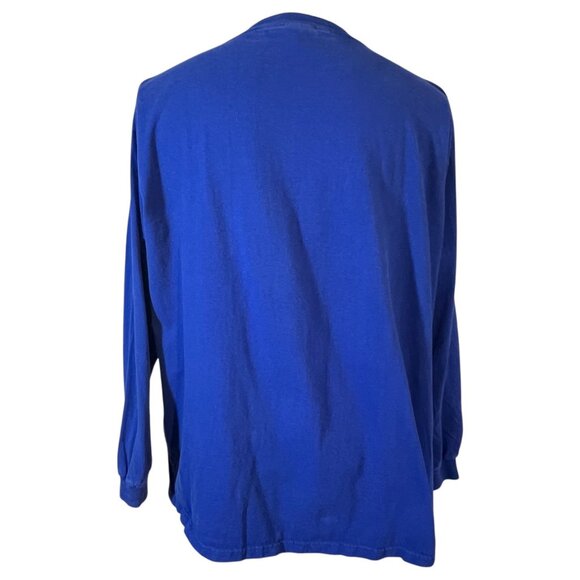 Vintage 2006 Detroit 40th Super Bowl T Shirt Mens XL Blue Long Sleeve Blue NFL - Picture 4 of 6